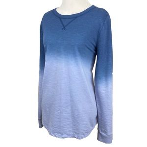 SOMOMA Blue Ombré Long Sleeve Shirt